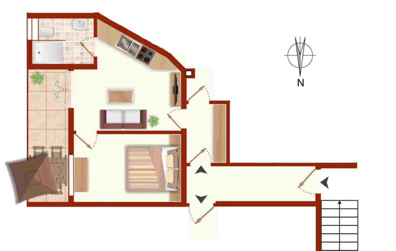Apartment Novak Vir Exteriör bild